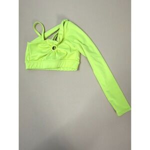 Tiger Friday Blondie Crop Top Citrus Neon Yellow CM Child Medium - Like New!